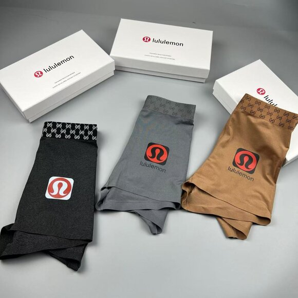 Lululemon Fashion Print Logo Mens Boxer Briefs - Picture 5 of 9